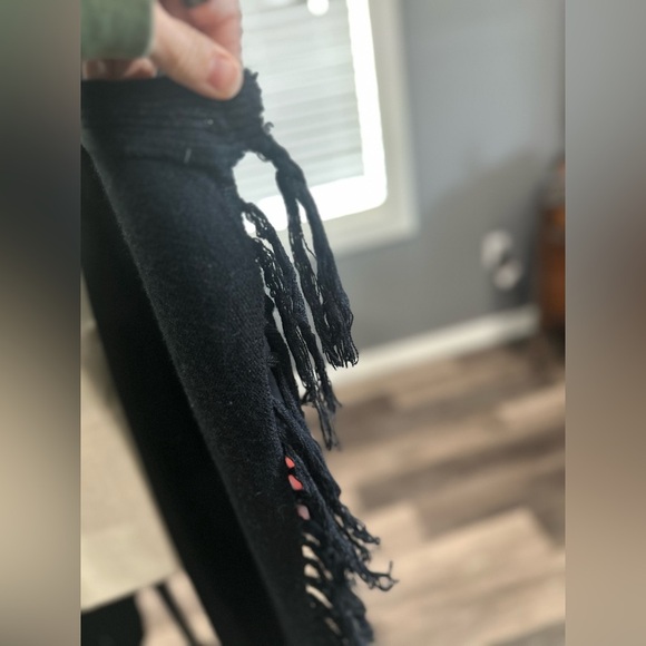 Miss Me Long Cardigan Medium Aztec Aspen Lodge Tribal Open Front Fringe Western - Picture 2 of 8